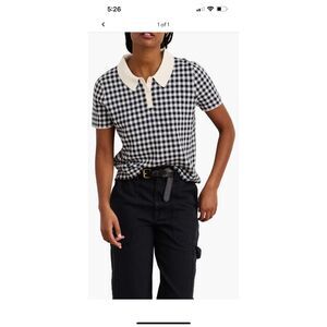 Carly Gingham Polo by Alex Mill